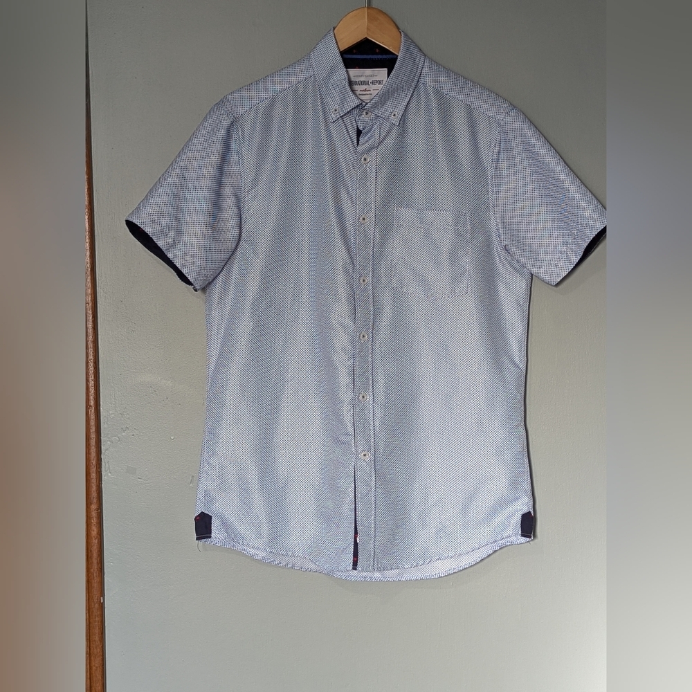 International Report Quality Classics 4 Way Stretch Button Down Short Sleeve Top